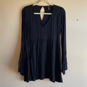 Fit & Flare Lace accented Dress